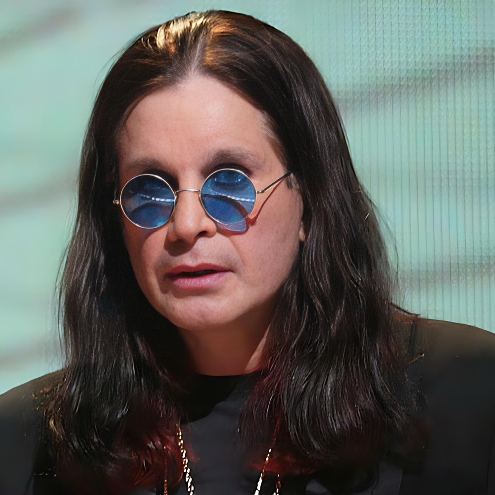 Ozzy Osbourne Style Round Sunglasses Blue Lens Retro Rock Vintage Hippie Shades